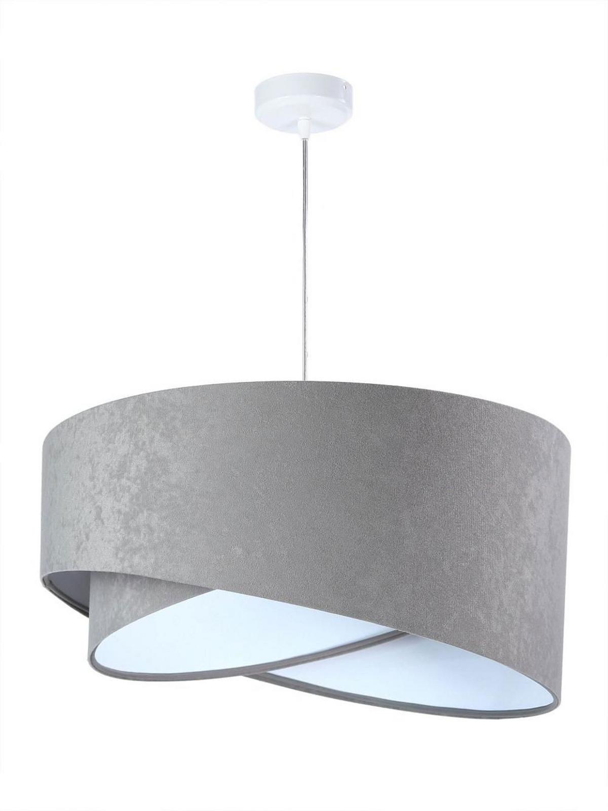 HÄNGELEUCHTE Grau 50/23 cm - Weiß, Kunststoff (50/1.3/23cm) - ONZENO