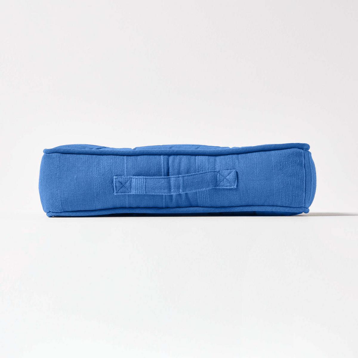 SITZKISSEN Rajput blau 40/40/8 cm - Blau, Textil (40/40/8cm) - Homescapes