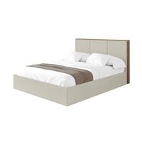 POLSTERBETT mit Bettkasten und Lattenrost, Boxbett ohne Matratze - LILA 140x200 Creme - Creme, Holzwerkstoff/Textil (140/200cm) - ALTDECOR