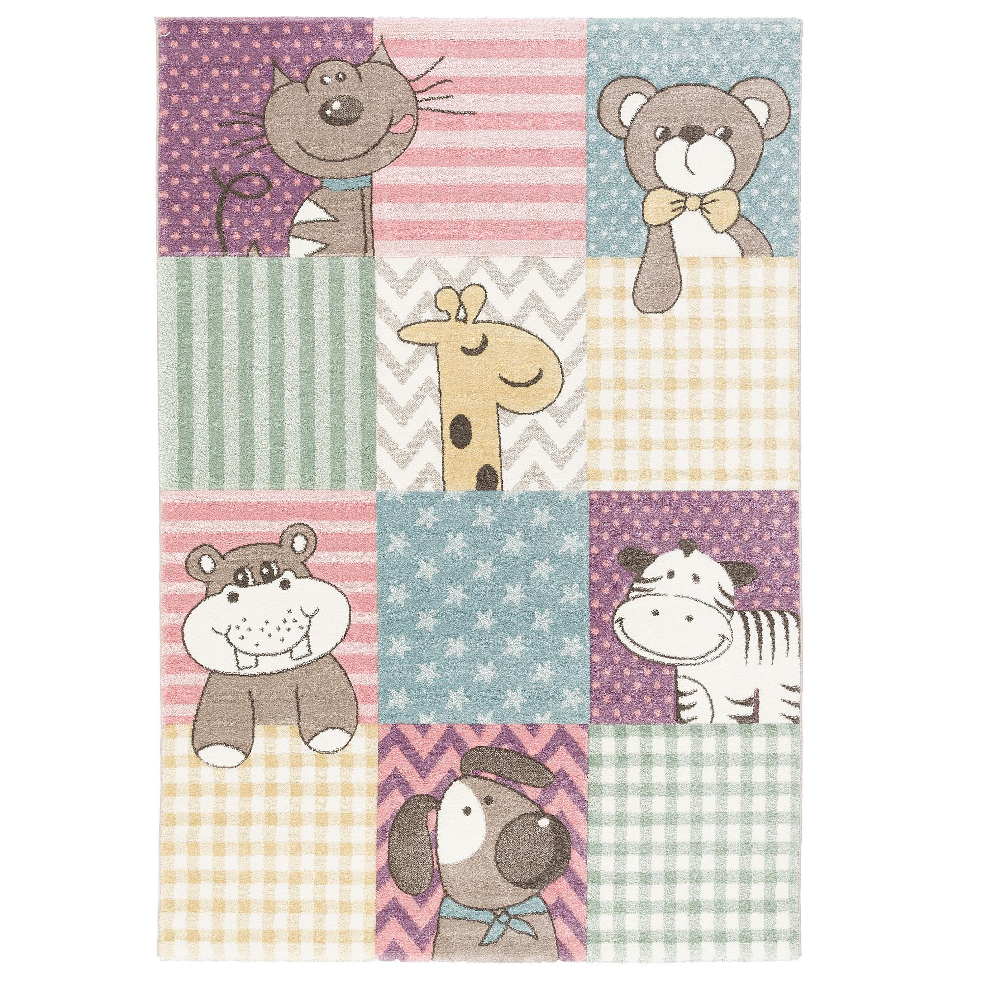 KINDER TEPPICH MAUI KIDS BUNT KINDERZOO - Multicolor, Textil (140/200cm) - Pergamon