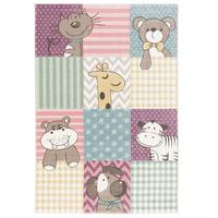 KINDER TEPPICH MAUI KIDS BUNT KINDERZOO - Multicolor, Textil (140/200cm) - Pergamon