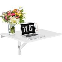 COMPUTERTISCH Weiß - Weiß, Holzwerkstoff (60/80/45cm) - COSTWAY