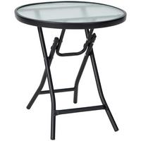 BEISTELLTISCH Schwarz - Schwarz, Metall (45/45/47cm) - COSTWAY