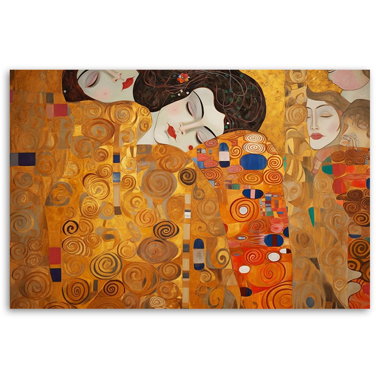 KUNSTDRUCK Gold 120/80 cm - Goldfarben, Textil (120/80cm) - KUNSTLOFT