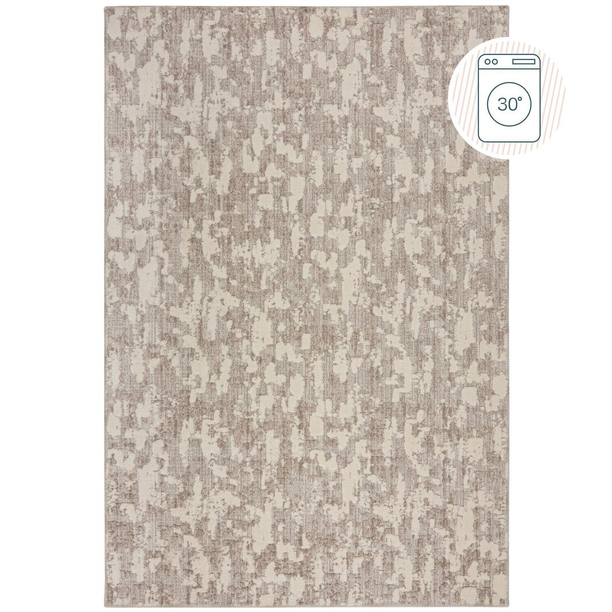 TEPPICH Waschbar RIDGE, meliert, Beige, 194 x 290 cm - Beige, Textil (290/194cm) - KADIMA DESIGN