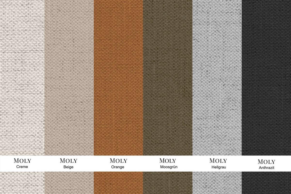 ECKSOFA Solvie In Moly - Grün, Holzwerkstoff/Textil (290/193cm) - Fun Möbel