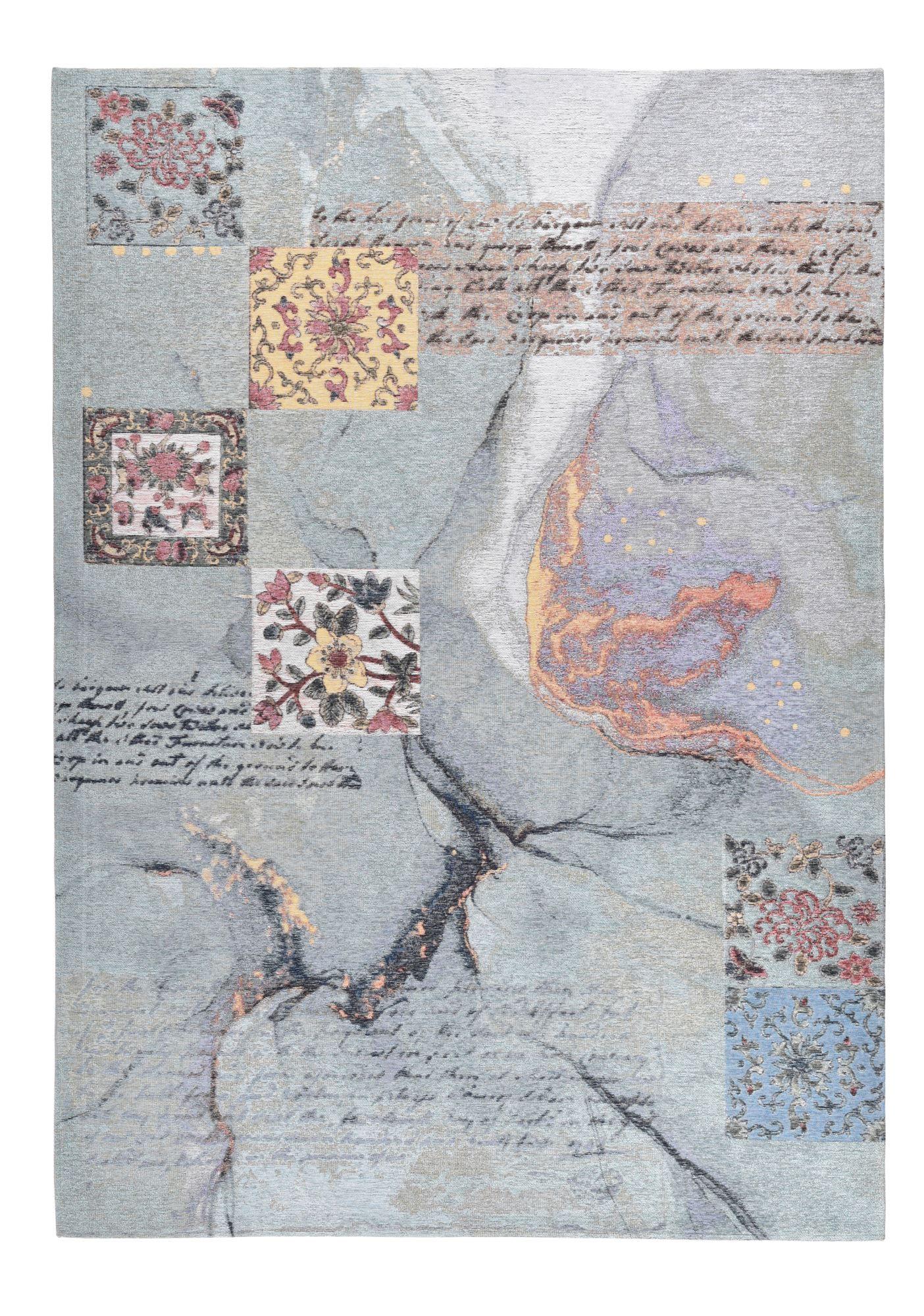 FLACHWEBETEPPICH Cosima 190x280 cm - Türkis, Textil (190/280cm) - Gino Falcone