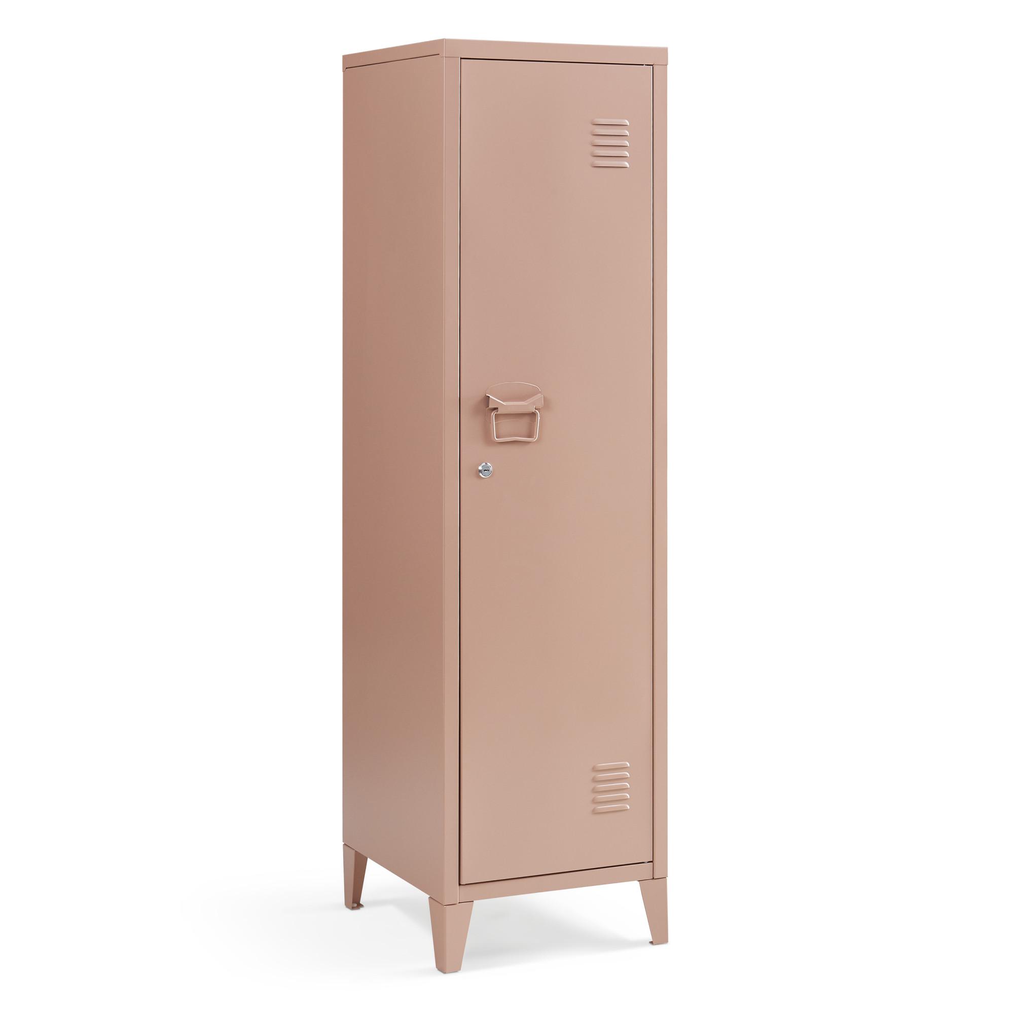 EINZELSPIND Kurikka - Hellbraun, Metall (38/137/38cm) - [en.casa]
