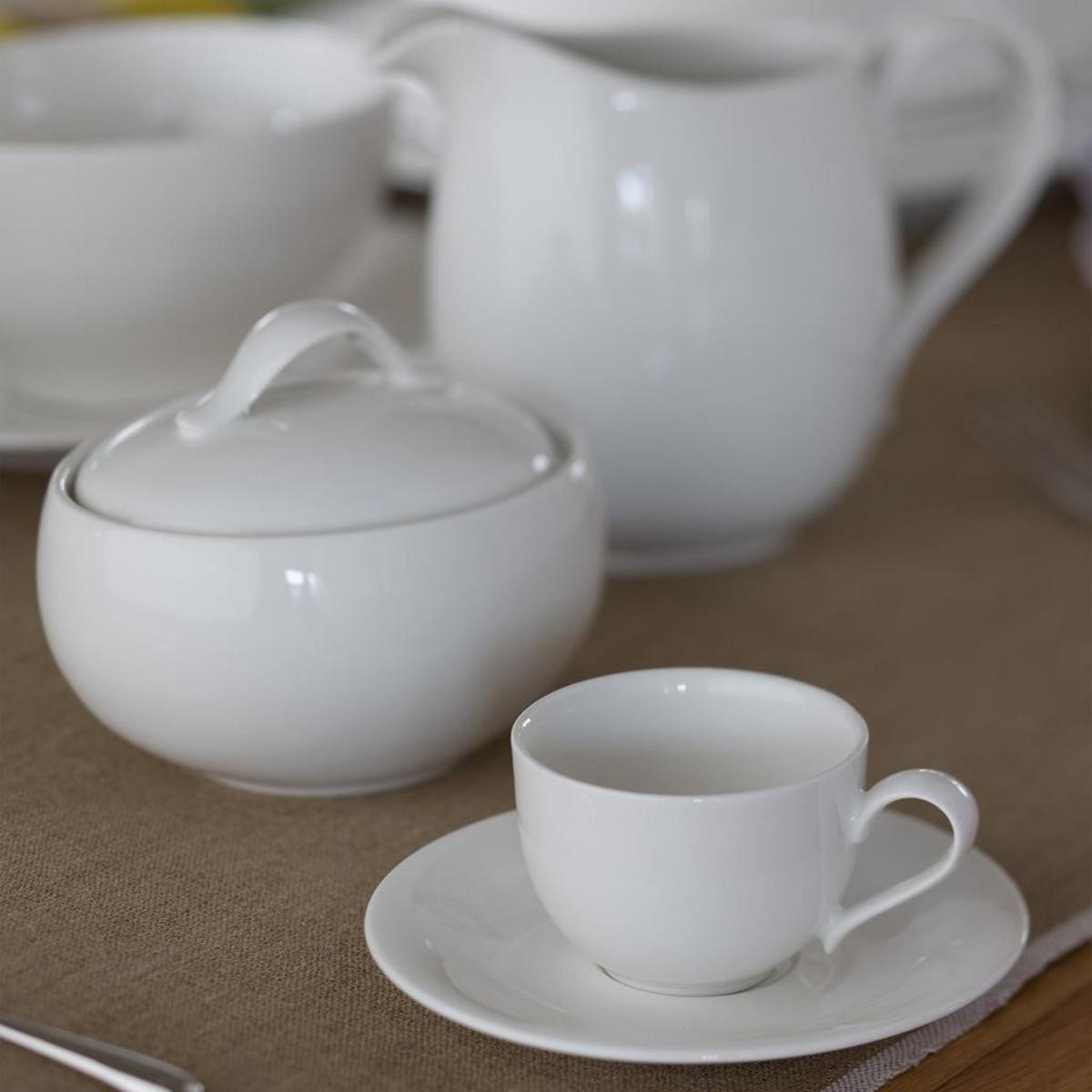 MILCH & ZUCKER SET New Cottage Basic weiß 2-tlg. - Weiß, Keramik (1/2cm) - Villeroy & Boch