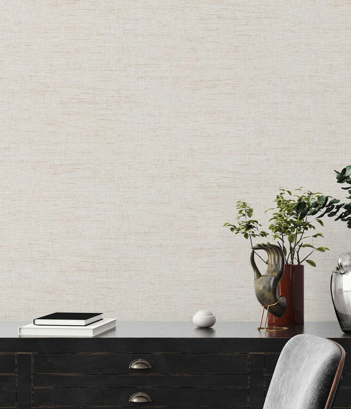 VLIESTAPETE Weiß 53/1005 cm - Beige, Kunststoff/Textil (53/1cm) - KUNSTLOFT