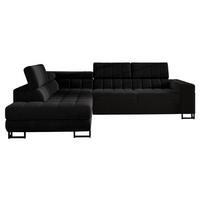ECKSOFA Laris, Seite: Links - Schwarz, Holz/Textil (271/203cm) - MIRJAN24