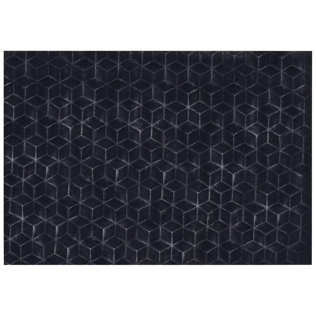 SHAGGY-KUNSTFELLTEPPICH Thatta 230/160 cm - Schwarz, Kunststoff (160/230cm) - Beliani