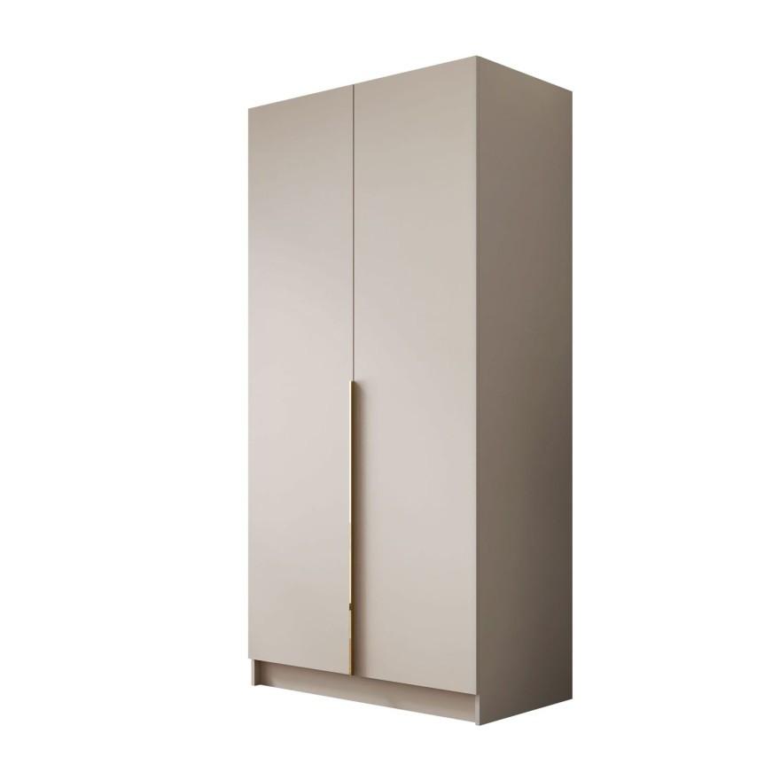 KLEIDERSCHRANK AUREL KASCHMIR 2D - Kaschmir, Holzwerkstoff (100/210/57cm) - Lookway