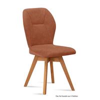 ESSZIMMERSTUHL drehbar (6er-Set) Draga 51x92x60 Eiche geölt/Cognac - Cognac/Eichefarben, Kunststoff (60/92/51cm) - 58aufmkessel