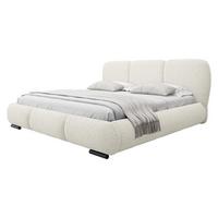 POLSTERBETT Rosa - Eichefarben/Schwarz, Holz/Textil (200/200cm) - MIRJAN24