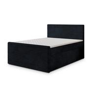 BOXBETT NOLEN 160x200 cm mit Matratze und Topper - Schwarz - Schwarz, Holz (160/200cm) - MASSENO