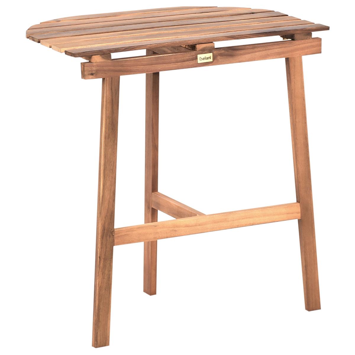 BISTROTISCH 44/70 cm Akazienholz Braun Osigo - Braun, Holz (44/70/72cm) - Beliani