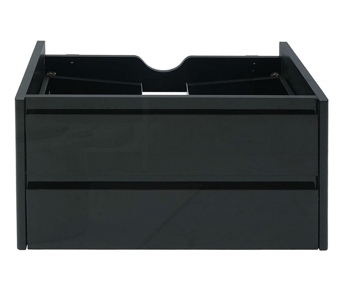 WASCHBECKENUNTERSCHRANK Schwarz - Schwarz, Holz (81/48/47cm) - MCW