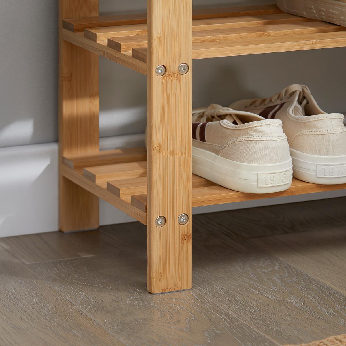 SCHUHREGAL Natur - Naturfarben, Holz (50/45/29cm) - SoBuy