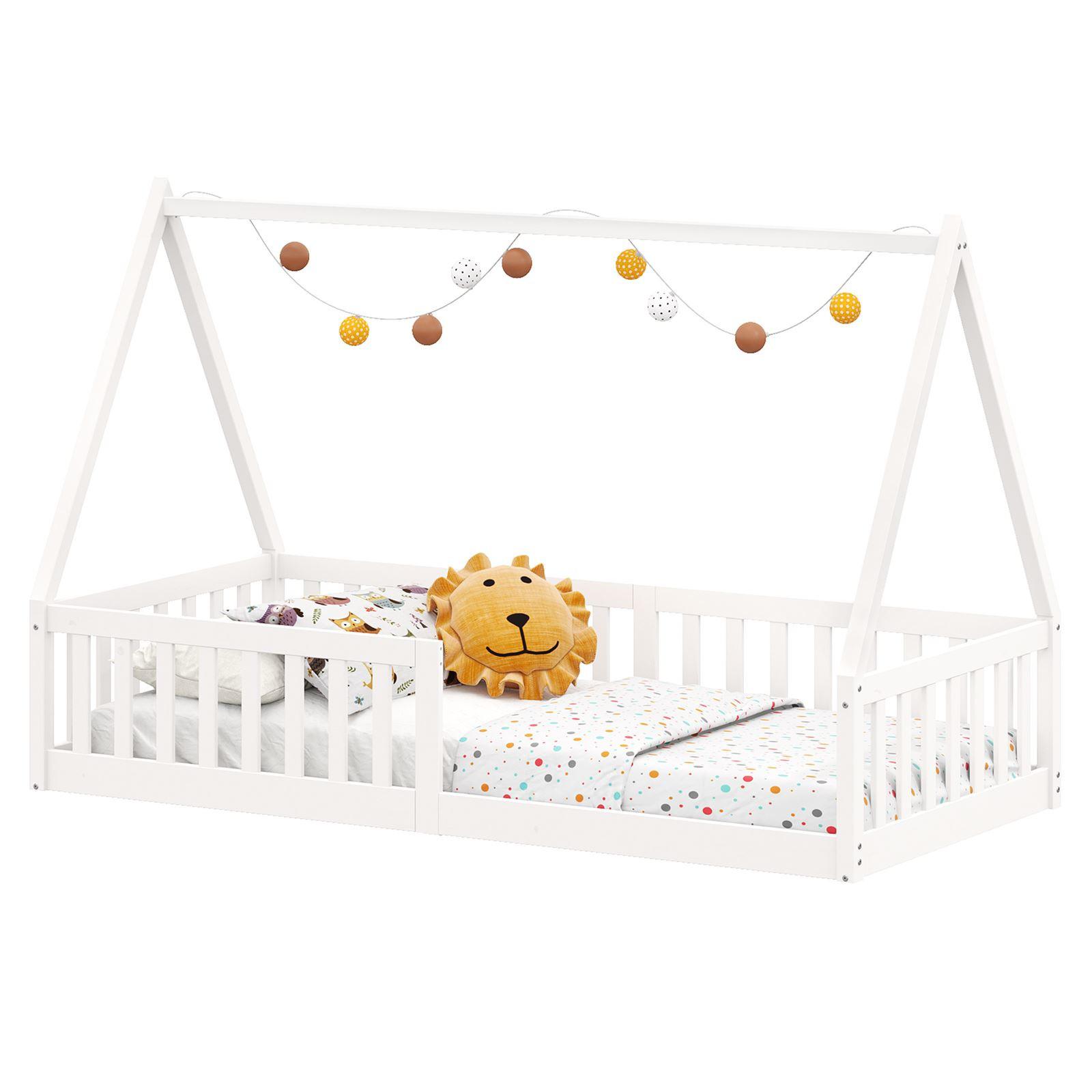 HAUSBETT NICOLAS 90X190 CM - Weiß, Holz (90/190cm) - IDIMEX