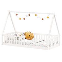 HAUSBETT NICOLAS 90X190 CM - Weiß, Holz (90/190cm) - IDIMEX