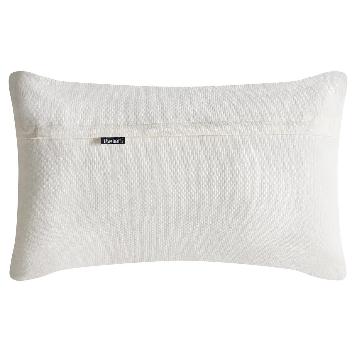 DEKOKISSEN 2er-Set Weiß 45/45 cm Lansium - Weiß, Textil (45/45cm) - Beliani