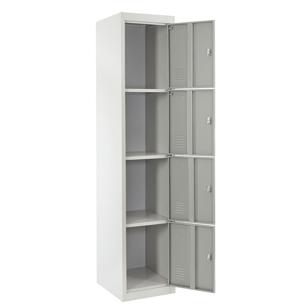 SCHLIESSFACH Grau - Grau, Metall (38/180/45cm) - MCW