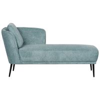 CHAISELONGUE-LINKSSEITIGE Stoff Blau Artheze - Blau/Schwarz, Textil (148/70/64cm) - Beliani