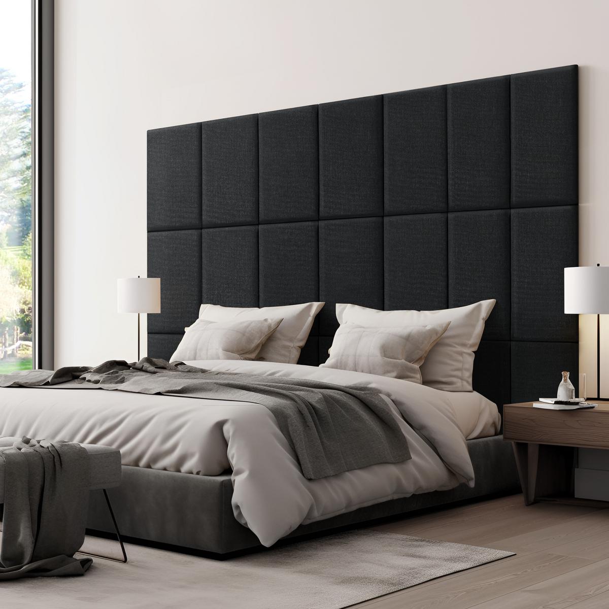 KOPFPOLSTER-SET 3 TLG. Carpino - Schwarz, Textil (30/60/3cm) - [neu.haus]