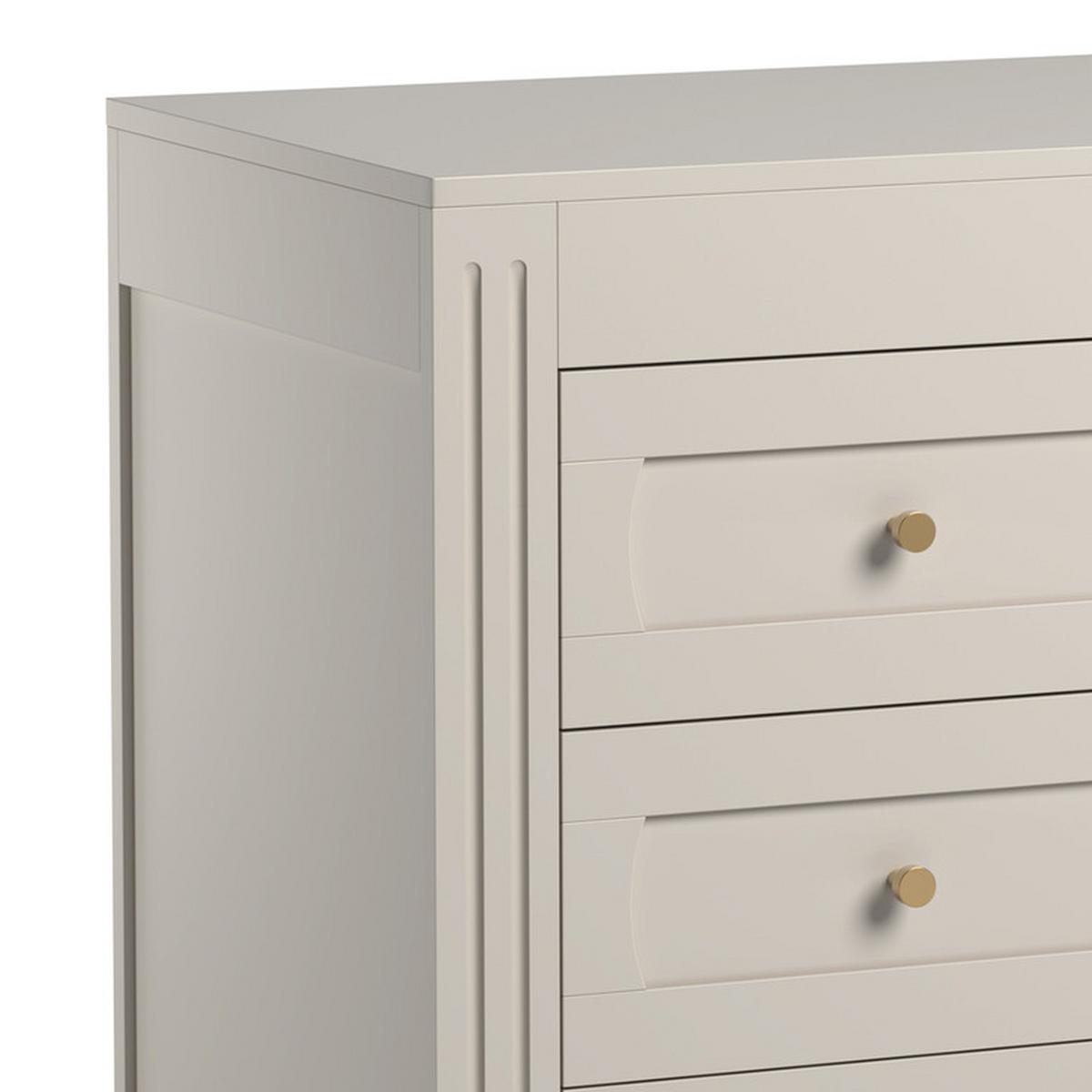 KINDERKOMMODE Milenne Beige - Beige, Holz (100/92/55cm) - Petits-meubles