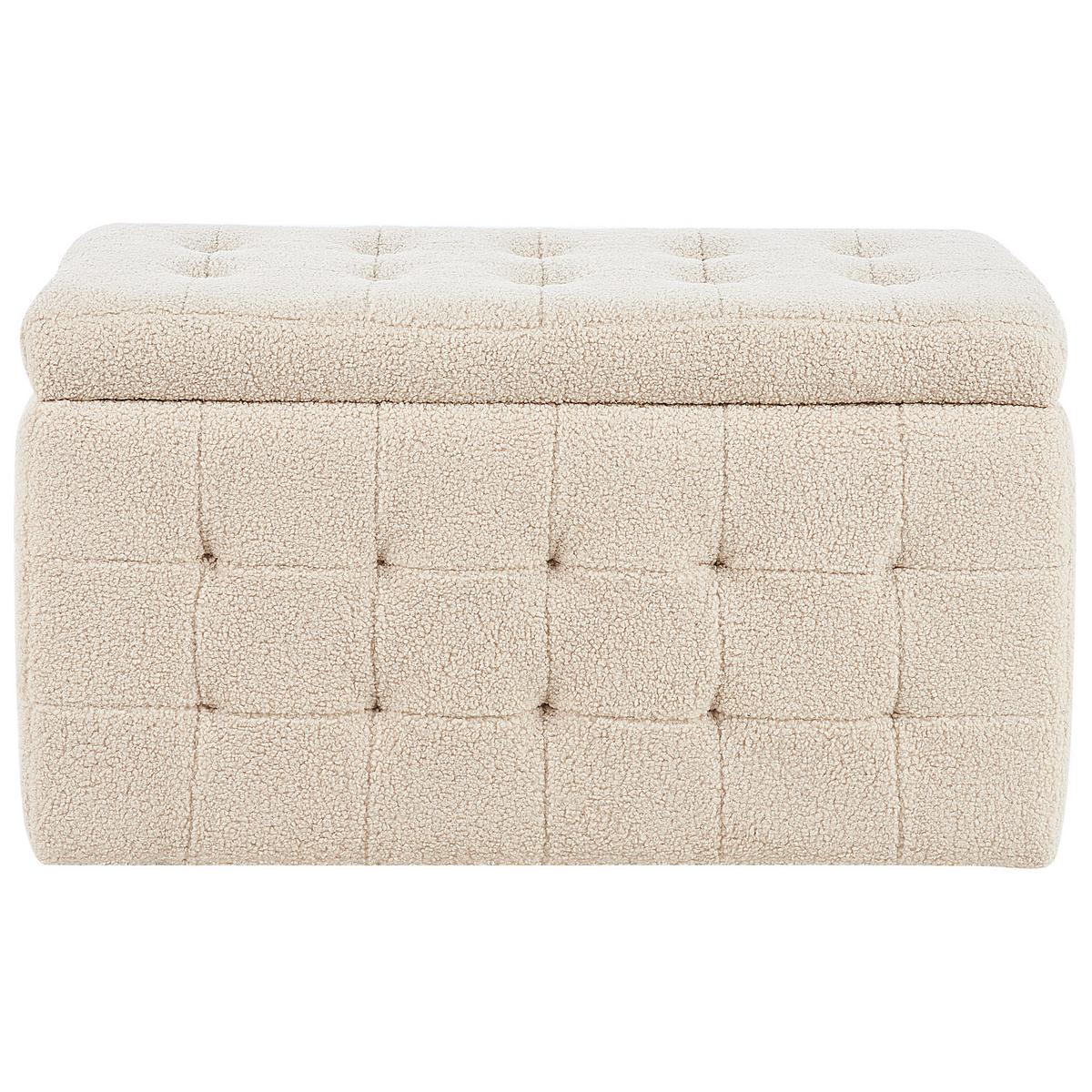 TRUHENBANK Michigan 42/72/40 cm - Beige, Textil (72/40/42cm) - Beliani