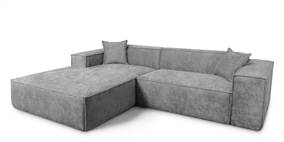 ECKSOFA Carlota - Blau, Holzwerkstoff/Textil (192/270cm) - Fun Möbel