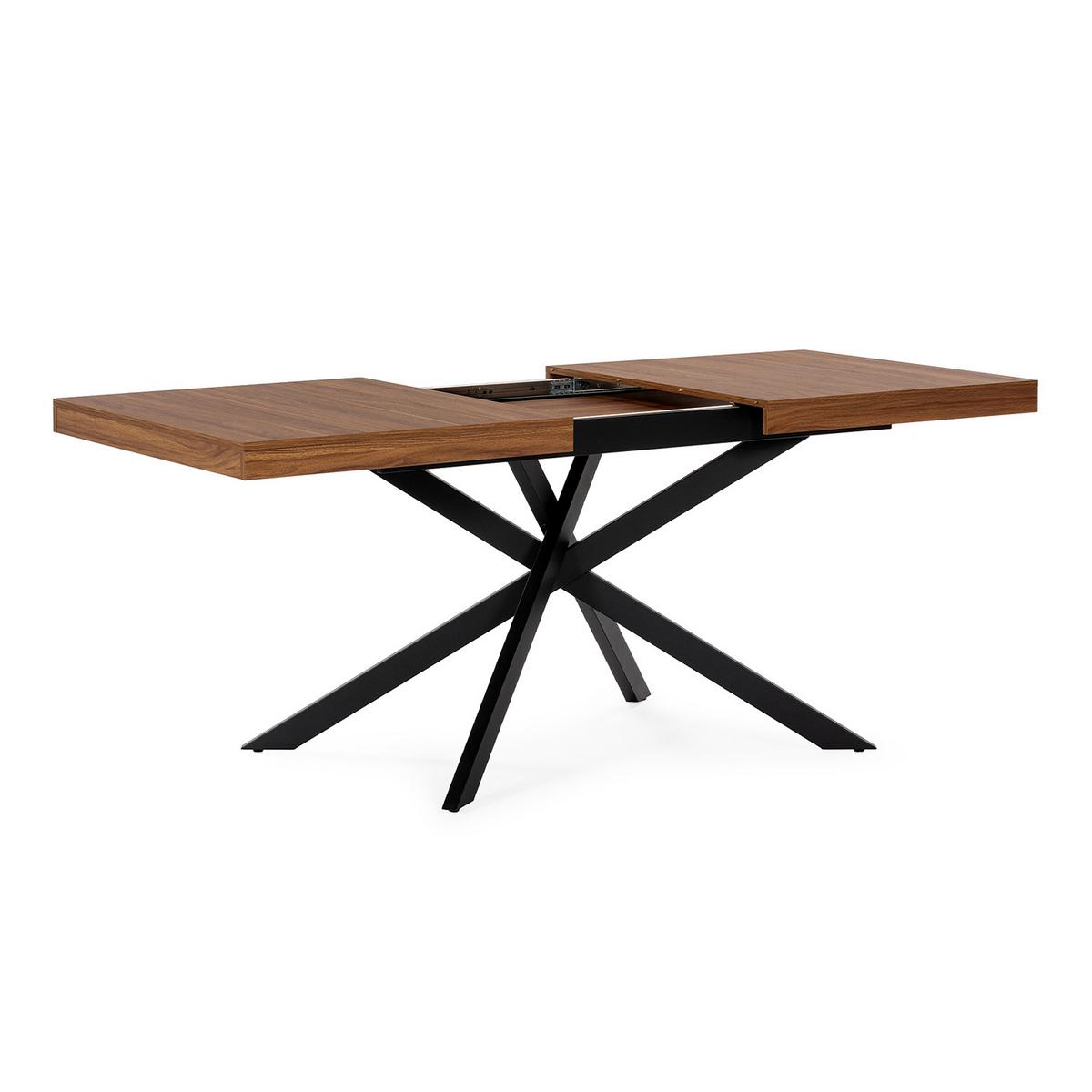 ESSTISCH Palermo Walnuss-Optik, 140-180 cm - Walnussfarben, Holzwerkstoff (80/140/75cm) - VS Venta-stock