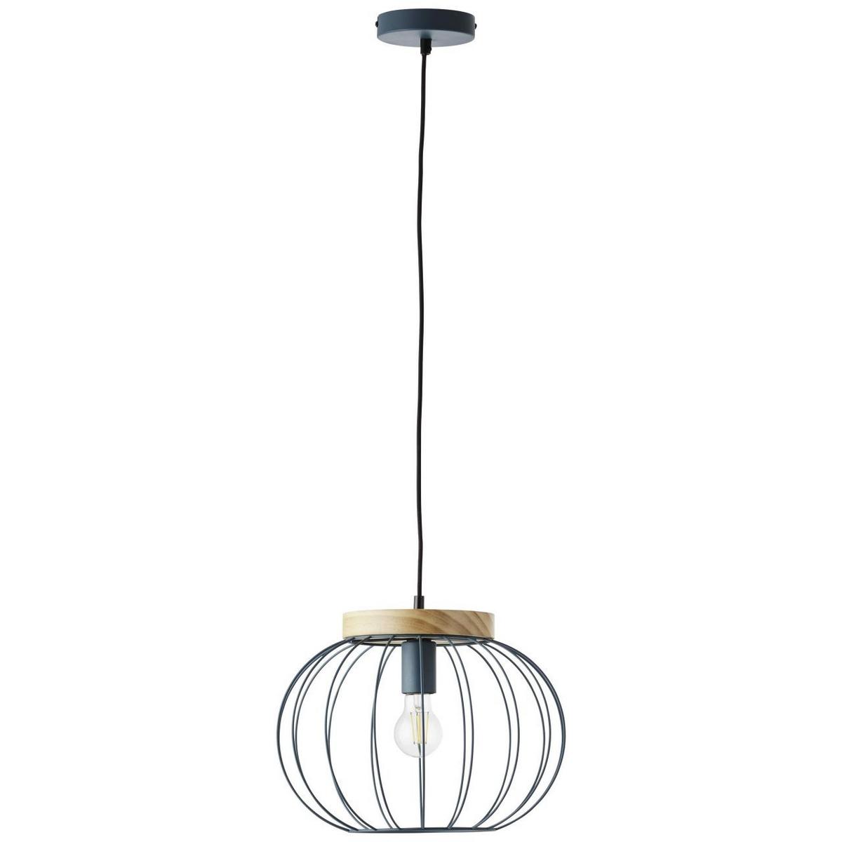 PENDELLEUCHTE Sorana 99234/73 - Chromfarben, Holz (35.5/35.5/130cm) - Brilliant
