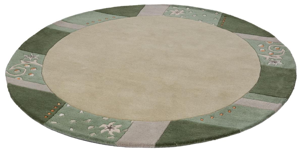 HANDTUFTTEPPICH Royal Ganges 60x90 cm - Beige, Textil (60/90cm) - THEKO