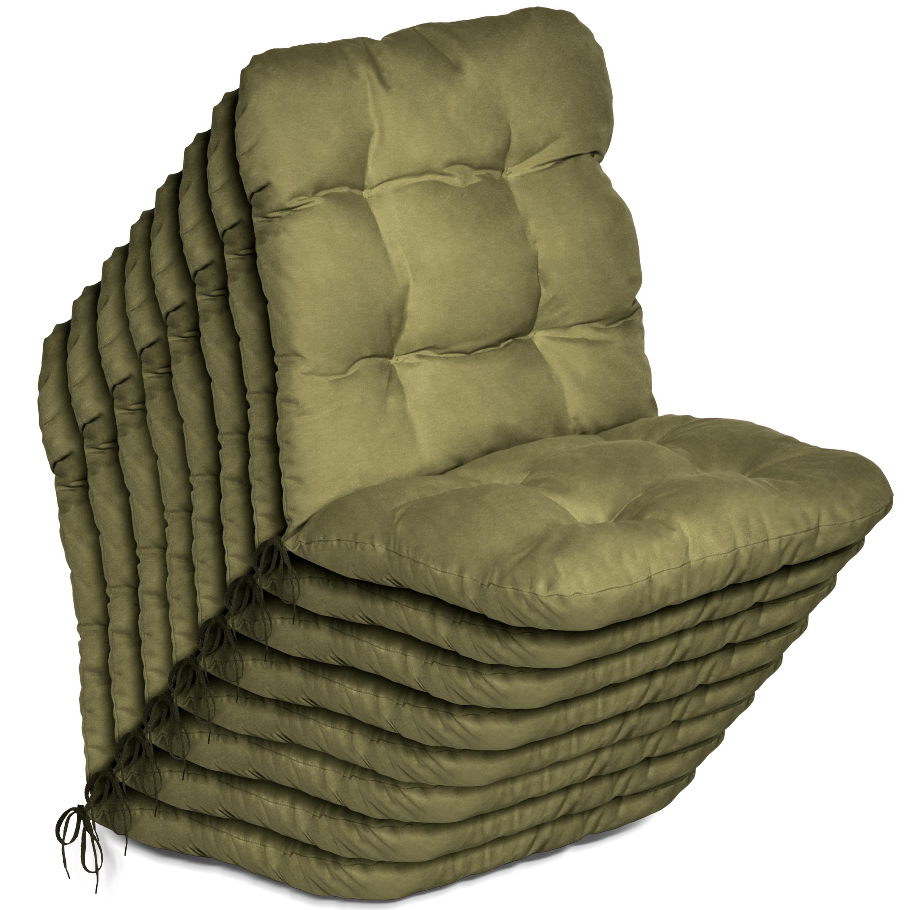 NIEDERLEHNER Flair NL 100x50x8cm Olivgrün (8tlg) - Olivgrün, Textil (50/100cm) - Beautissu 
