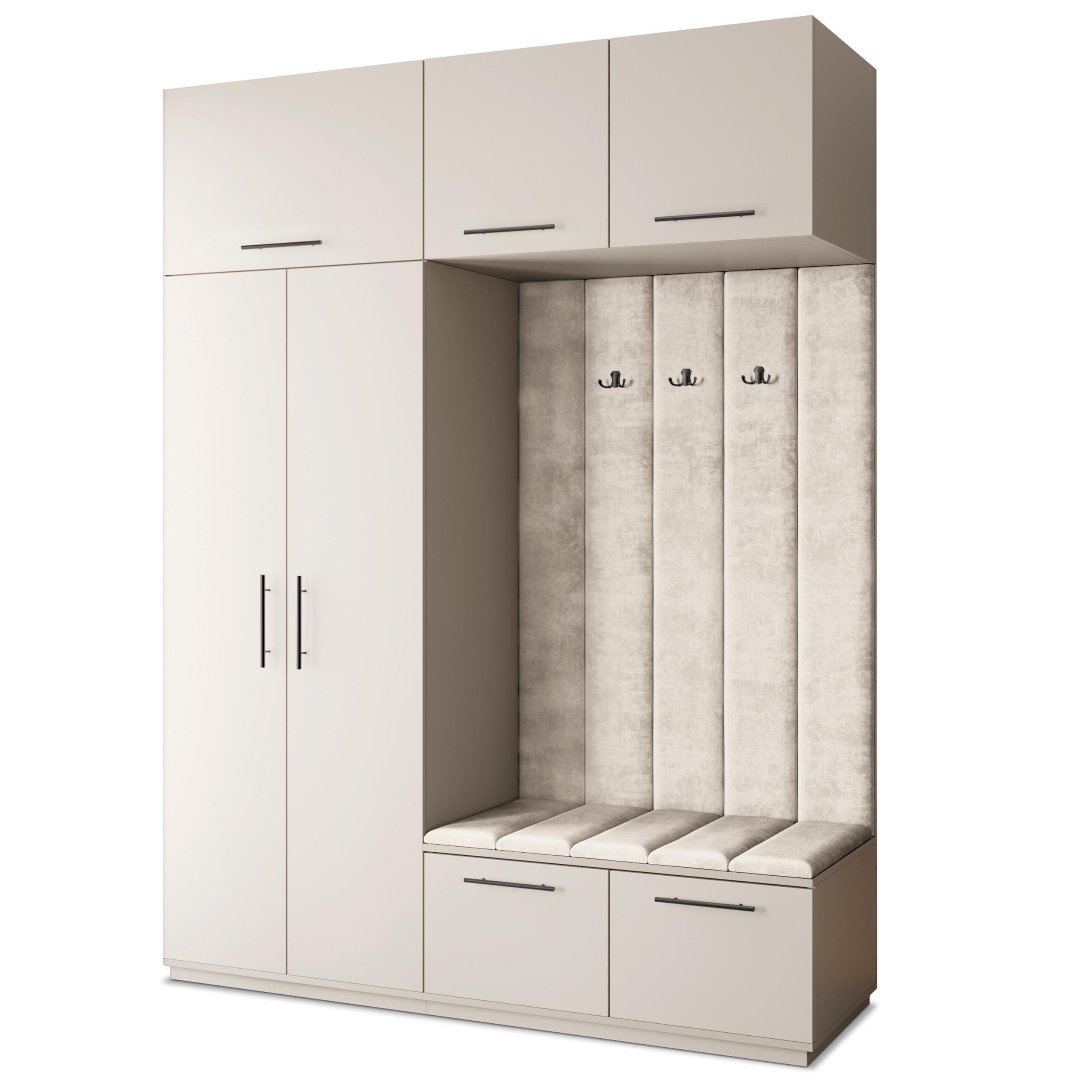 GARDEROBENSCHRANK REMA 180/240/60 cm Modern Kaschmir - Kaschmir/Beige, Holzwerkstoff (180/240/60cm) - MASSENO