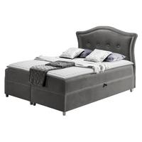 BOXBETT Bedran Lux - H3 - Greige, Holz (160/200cm) - MIRJAN24