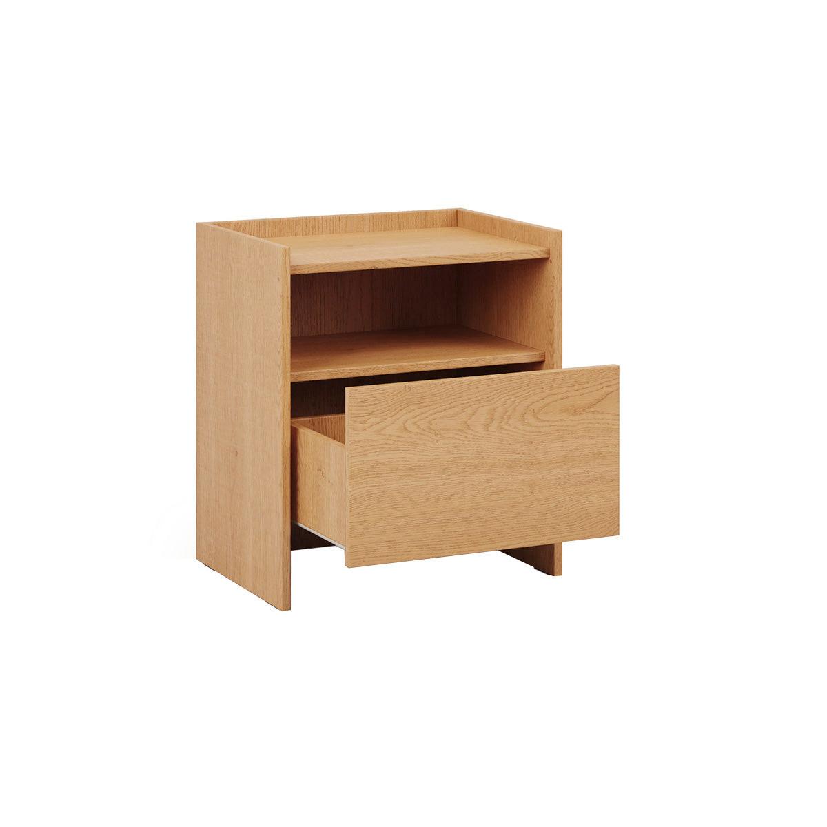 NACHTTISCH Japandi Holz - Braun, Holzwerkstoff (53.2/60.5/38cm) - Petits-meubles