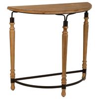 KONSOLENTISCH aus Metall und Holz, braun, 80x36x76cm - Braun, Holz (35.5/80/76cm) - Wanderlust