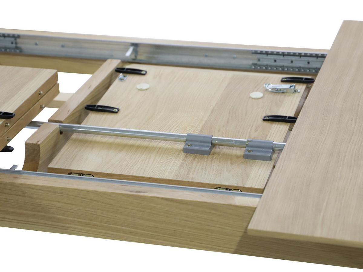 ESSTISCH ROBUST Ausziehbar 180 - 265 / 100 x 76 cm - Eichefarben, Holz (180/100/76cm) - MASSENO