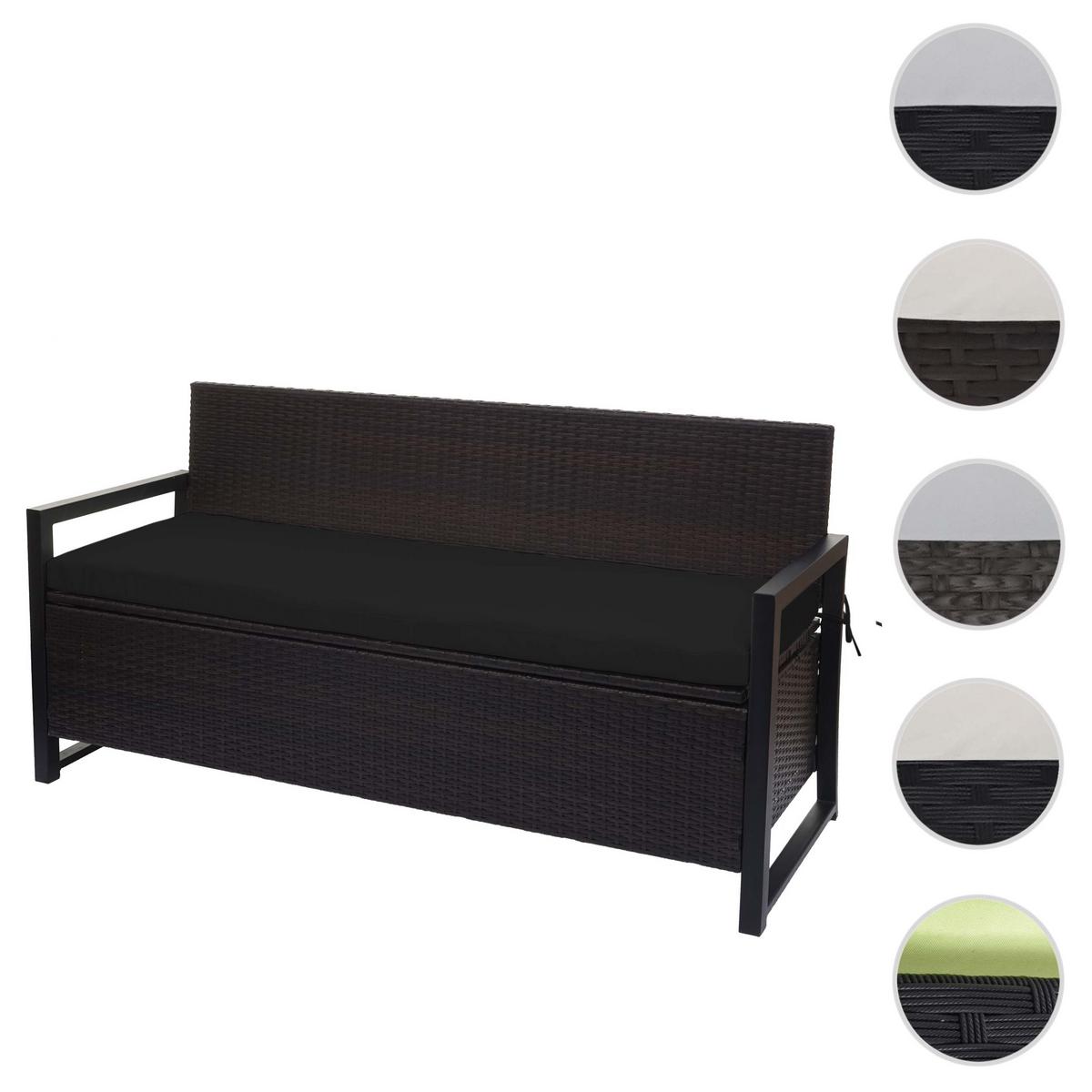 SITZBANK Braun, Schwarz - Schwarz/Braun, Kunststoff (164/87/57cm) - MCW