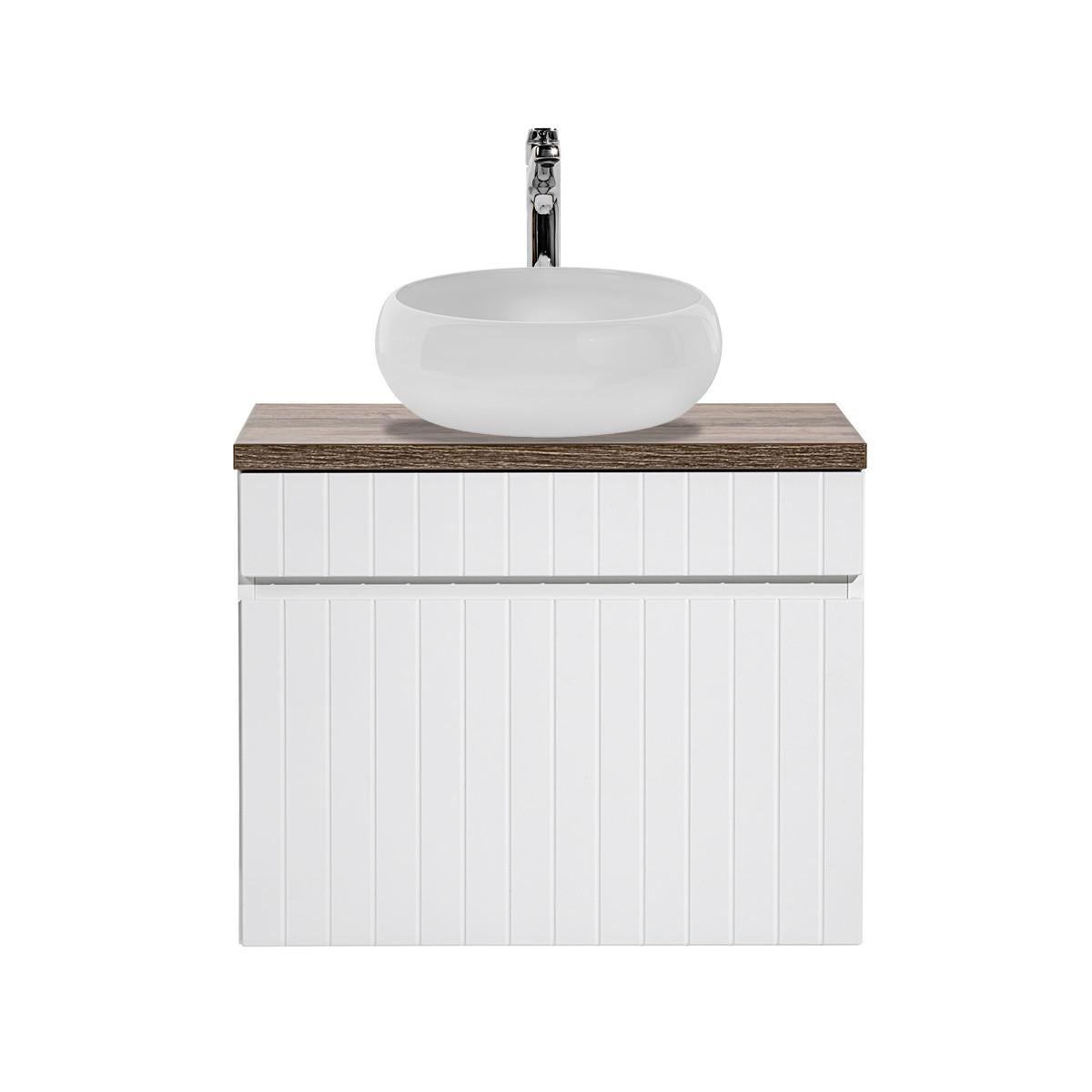 WASCHTISCH 60cm Zelie Weiß - Weiß, Holzwerkstoff (60/48/46cm) - Petits-meubles