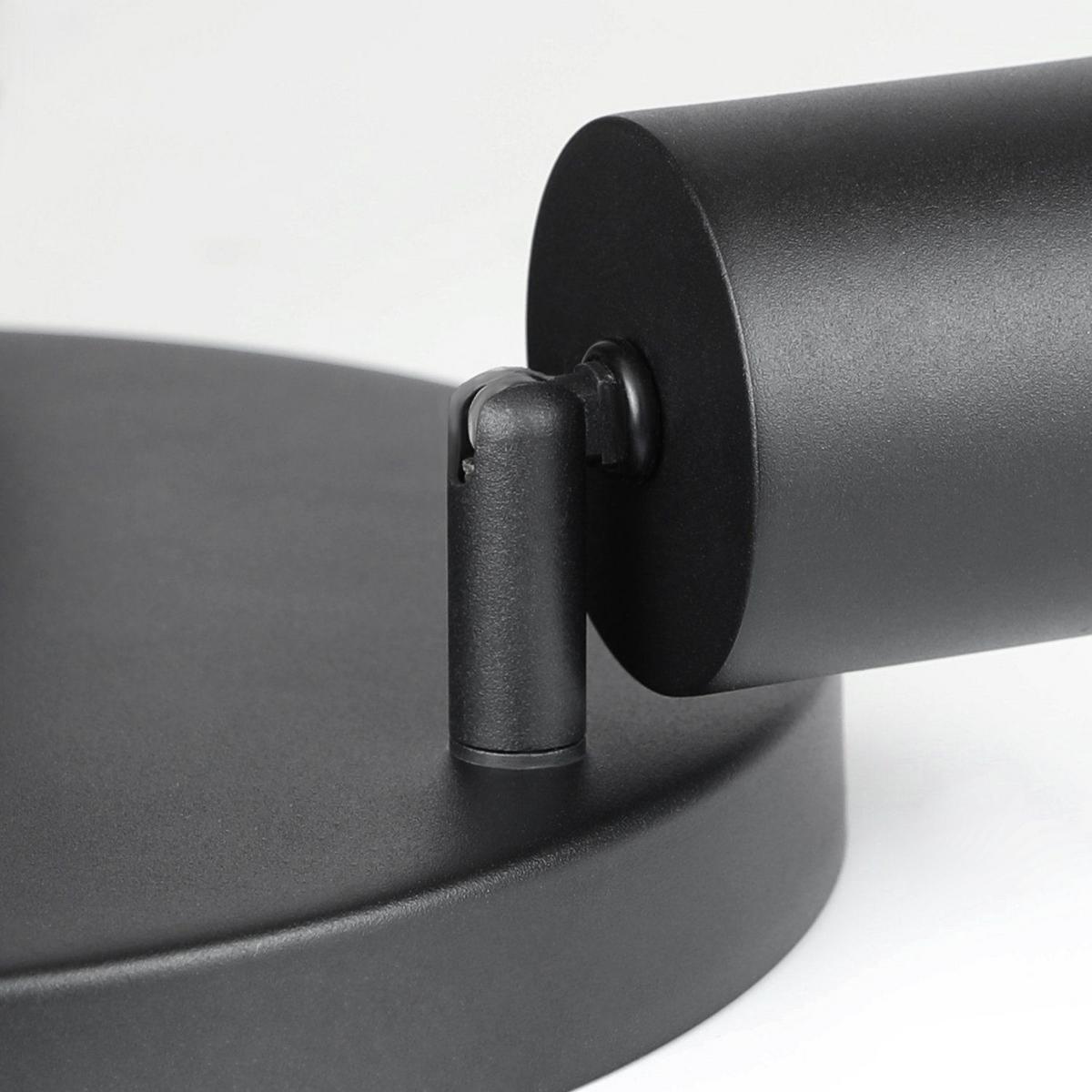 DECKENSTRAHLER Freiheit 3-flammig 24/24/14 cm - Schwarz, Metall (24/24/14cm) - Nettlife
