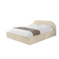 POLSTERBETT mit Bettkasten und Lattenrost, Boxbett ohne Matratze - TIVON-V1 180x200 Beige - Ecru, Holzwerkstoff/Textil (180/200cm) - ALTDECOR