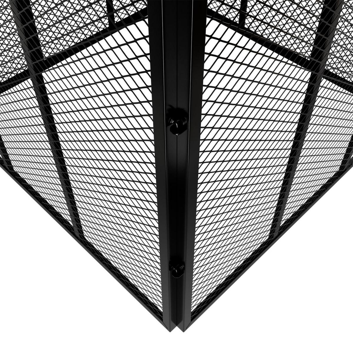 KOMPOSTER Metall schwarz 450L - Schwarz, Metall (80/70/80cm) - Juskys