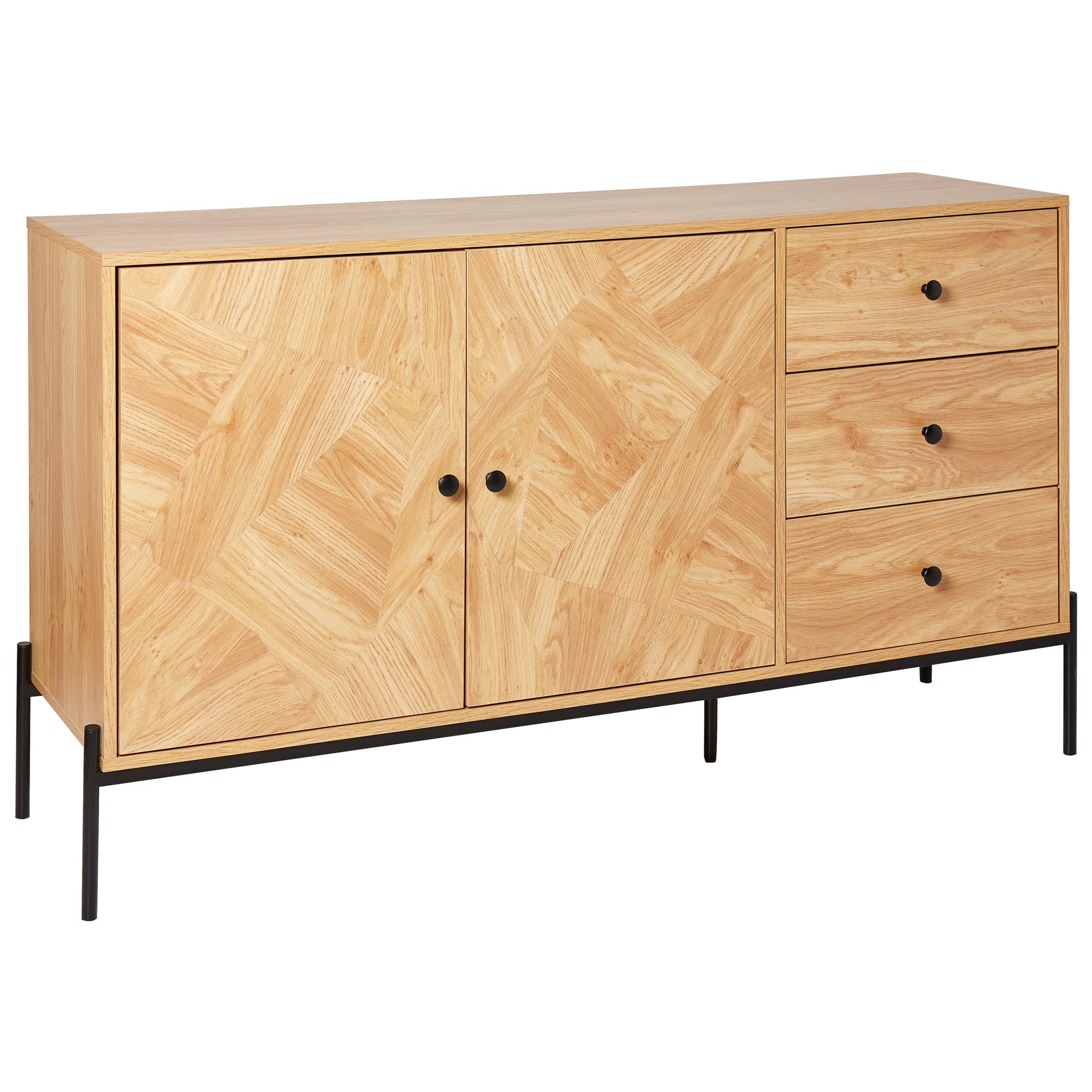 SIDEBOARD mit 2 Türen Braun Arizona - Braun, Holzwerkstoff (140/80/40cm) - Beliani