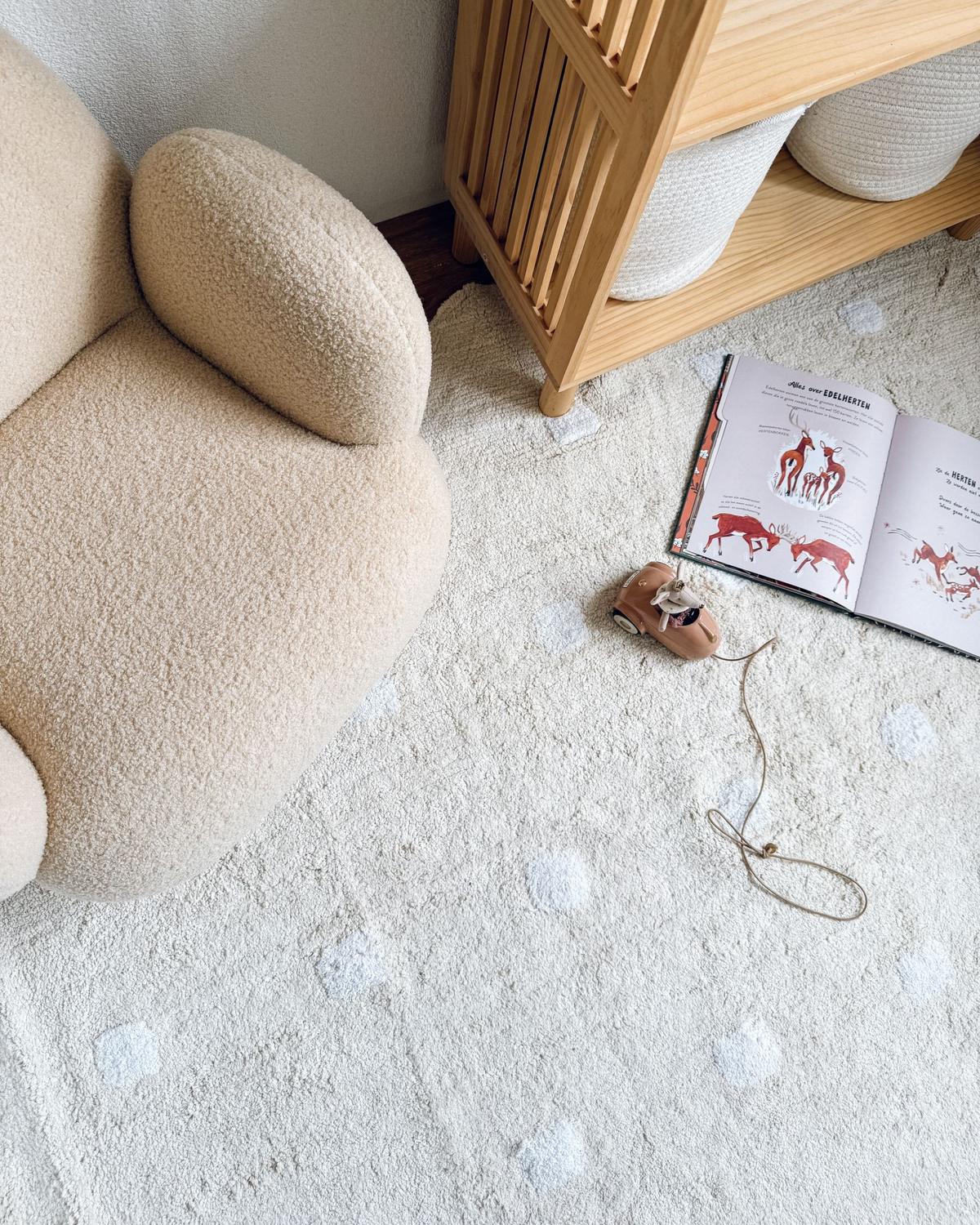 KINDERTEPPICH Sareki 200/140 cm - Beige, Textil (140/200cm) - Beliani