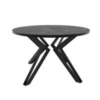 ESSTISCH ausziehbar aus MDF, Schwarz - Schwarz, Holzwerkstoff (100/100/76cm) - Idohome
