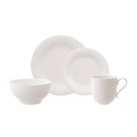 KOMBI-SET New Cottage Basic weiß 4-tlg. - Weiß, Keramik (2/2/2cm) - Villeroy & Boch